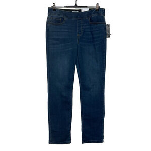 Croft & Barrow Jeans Womens 10 Blue Measures 32x29 Girlfriend Pullon Stretch NWT